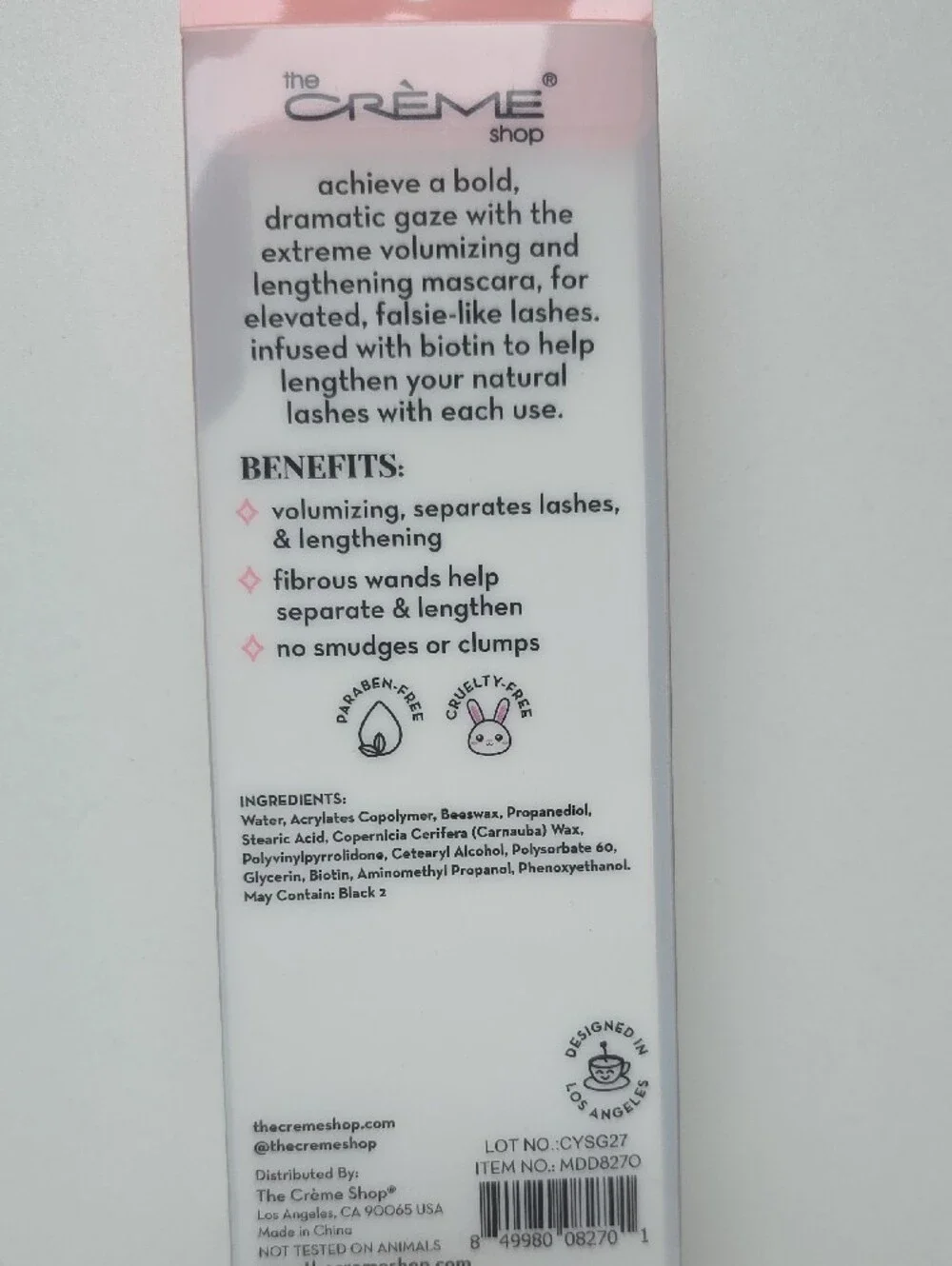 The Crème Shop 3D Mascara Dramatic Duo — Pink & Gold